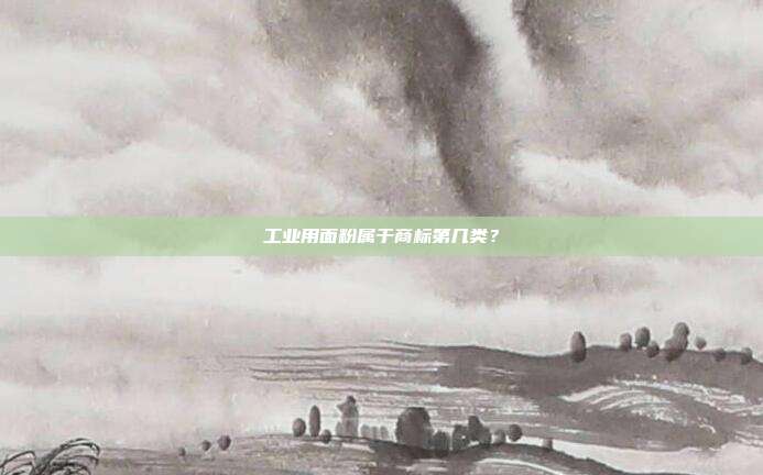 工业用面粉属于商标第几类？