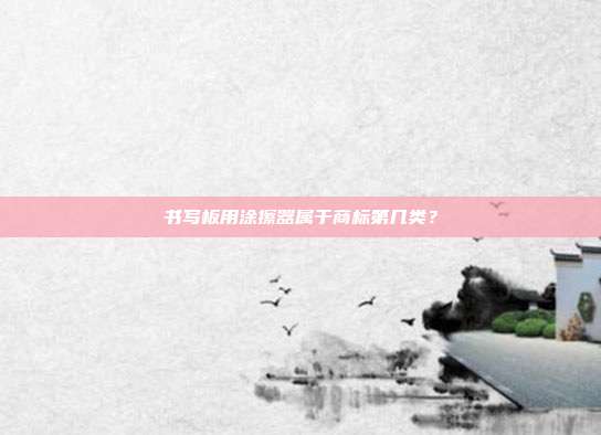 书写板用涂擦器属于商标第几类?