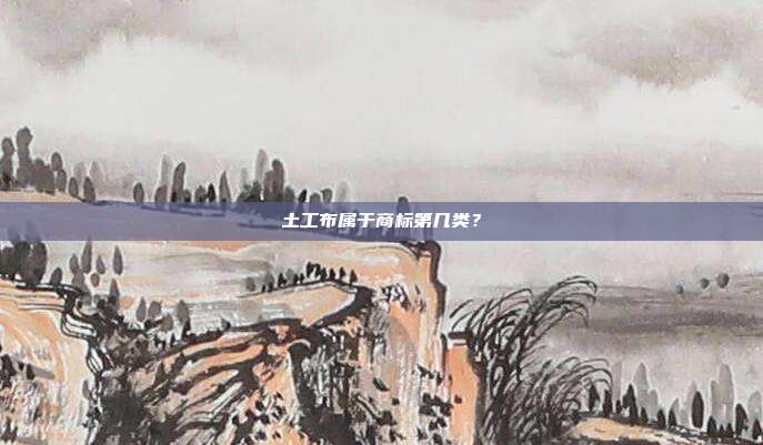土工布属于商标第几类?