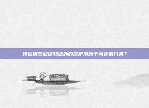 砖瓦用除油漆和油外的保护剂属于商标第几类？