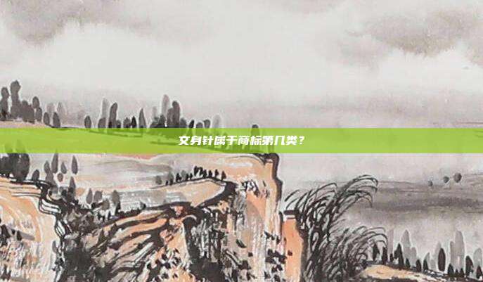 文身针属于商标第几类？