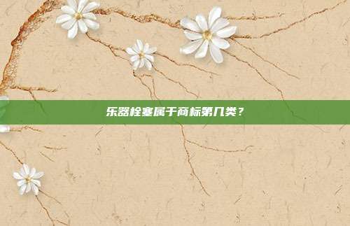 乐器栓塞属于商标第几类？