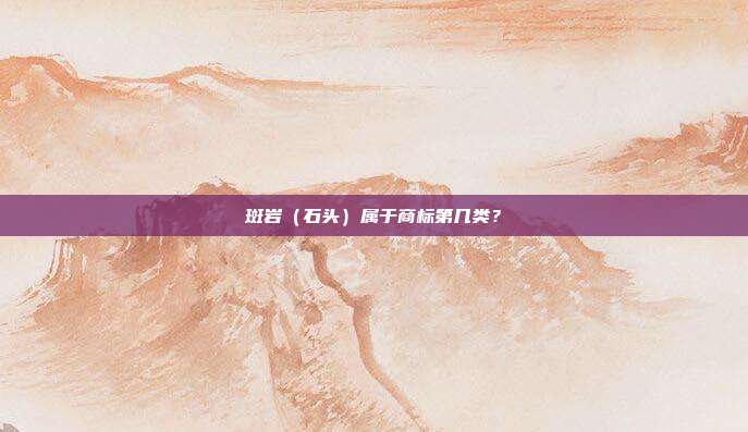斑岩（石头）属于商标第几类？