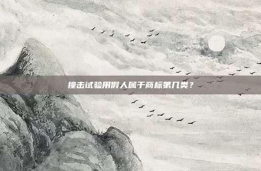 撞击试验用假人属于商标第几类？