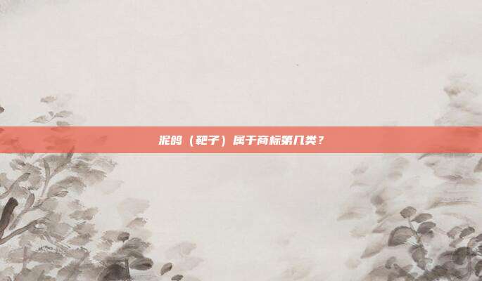 泥鸽（靶子）属于商标第几类？