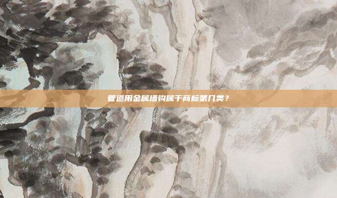 管道用金属墙钩属于商标第几类?