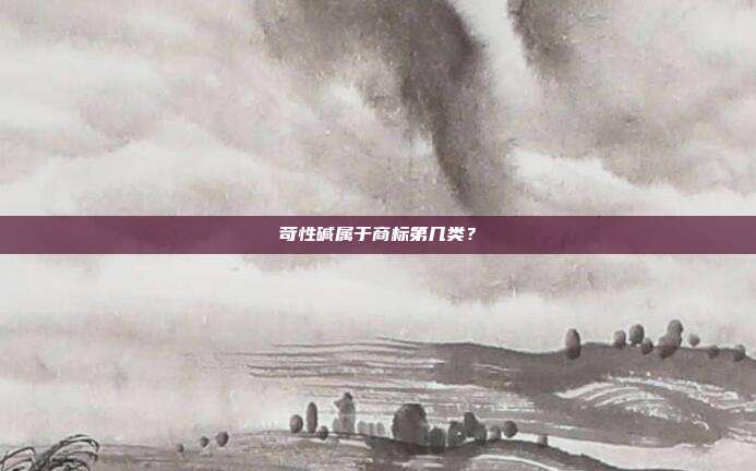 苛性碱属于商标第几类？