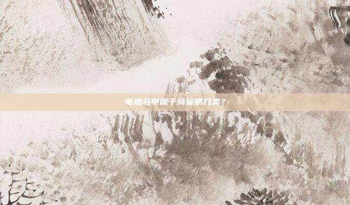 电热马甲属于商标第几类？