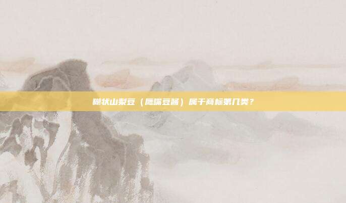 糊状山梨豆（鹰嘴豆酱）属于商标第几类？