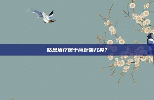 姑息治疗属于商标第几类？