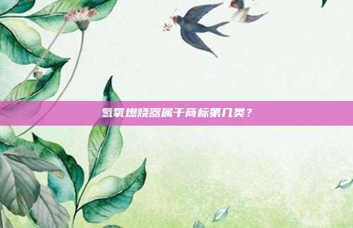 氢氧燃烧器属于商标第几类?