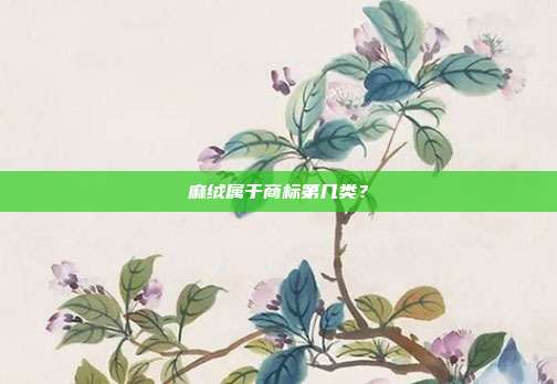 麻绒属于商标第几类?