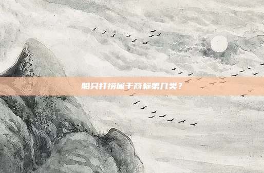 船只打捞属于商标第几类？