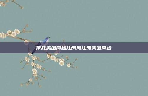 依托美国商标注册局注册美国商标