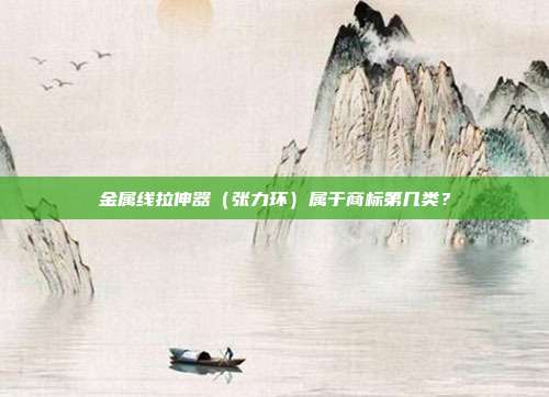 金属线拉伸器(张力环)属于商标第几类?