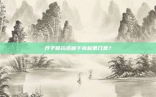 芥子膏药纸属于商标第几类?
