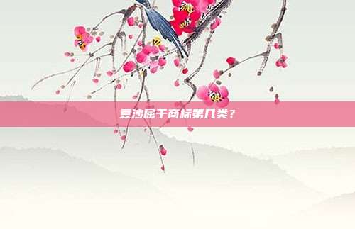 豆沙属于商标第几类？