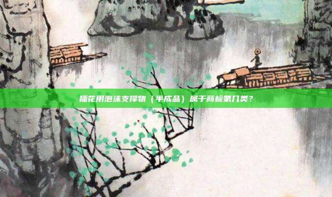 插花用泡沫支撑物（半成品）属于商标第几类？