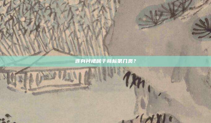 连身衬裙属于商标第几类？