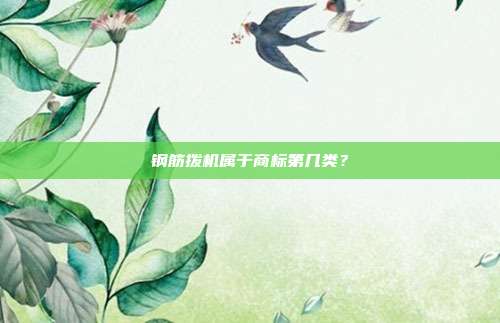 钢筋拨机属于商标第几类？