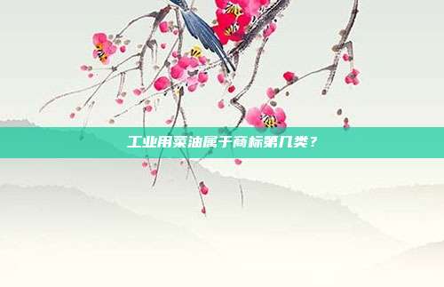 工业用菜油属于商标第几类？