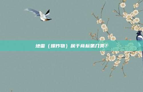 地雷(爆炸物)属于商标第几类?