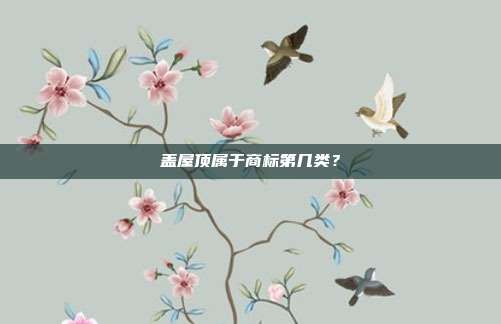 盖屋顶属于商标第几类?