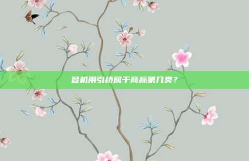 登机用引桥属于商标第几类？