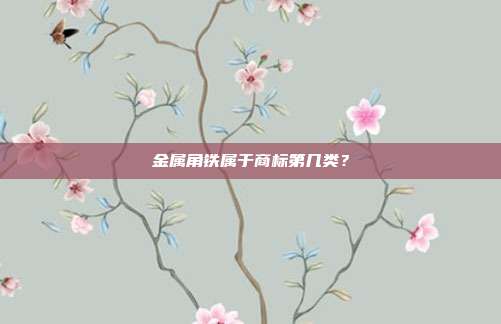 金属角铁属于商标第几类？