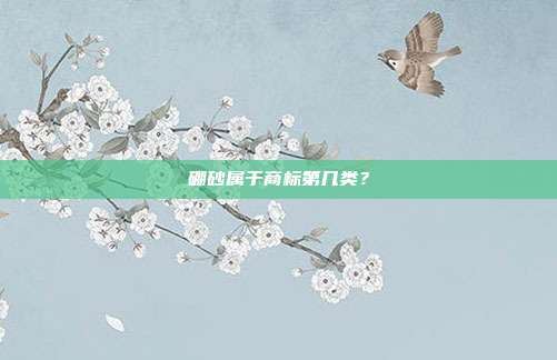 硼砂属于商标第几类?