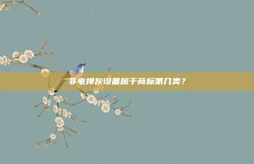 非电掸灰设备属于商标第几类?