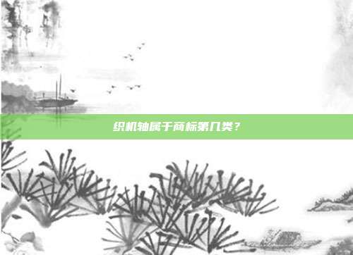 织机轴属于商标第几类？