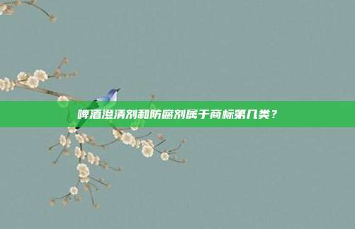 啤酒澄清剂和防腐剂属于商标第几类？