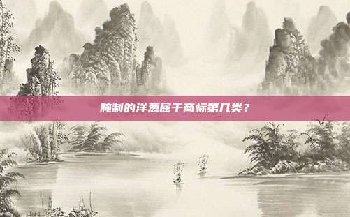腌制的洋葱属于商标第几类?