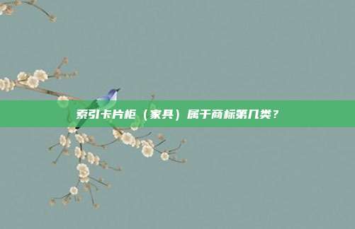索引卡片柜（家具）属于商标第几类？