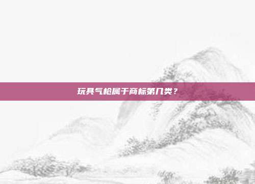 玩具气枪属于商标第几类？
