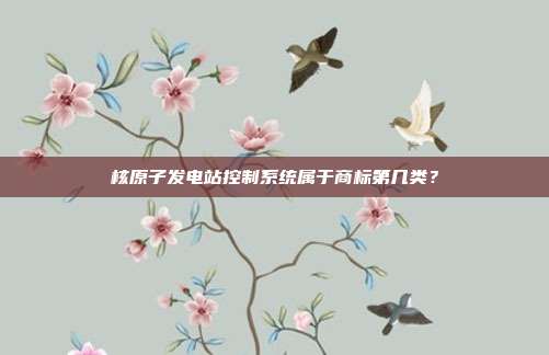 核原子发电站控制系统属于商标第几类?