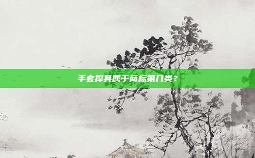 手套撑具属于商标第几类?