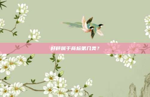 杆秤属于商标第几类?