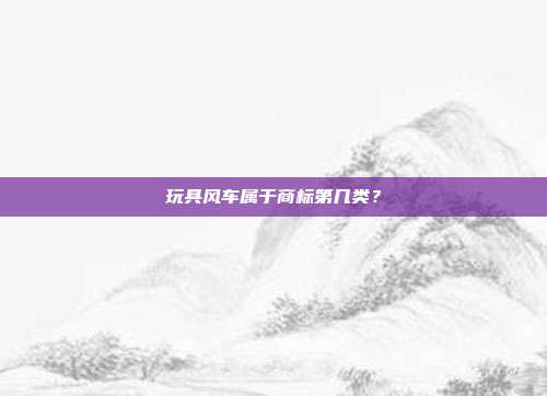 玩具风车属于商标第几类？