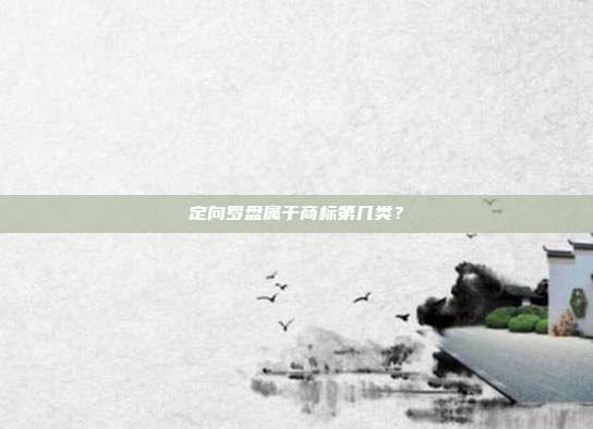 定向罗盘属于商标第几类?