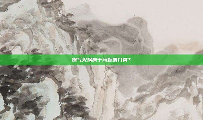 煤气火锅属于商标第几类?