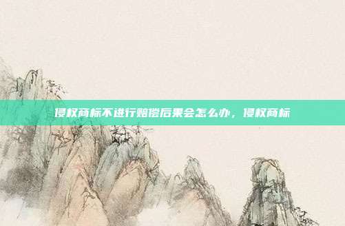 侵权商标不进行赔偿后果会怎么办,侵权商标