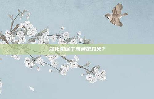 蒸化机属于商标第几类？