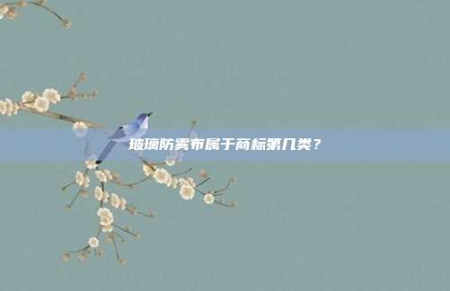 玻璃防雾布属于商标第几类？