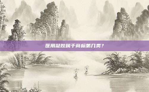医用凝胶属于商标第几类？