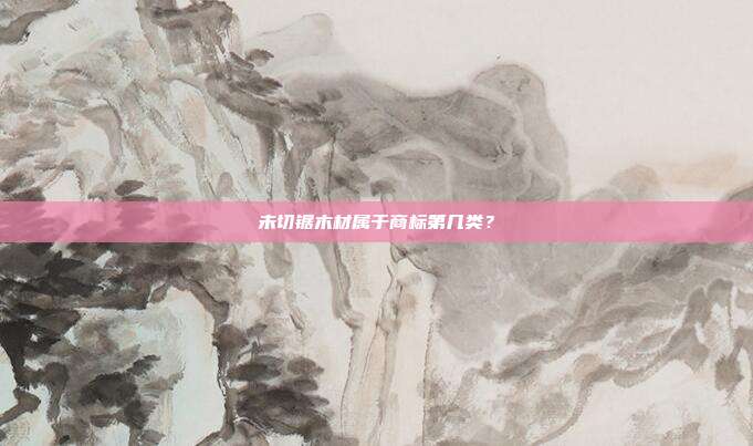 未切锯木材属于商标第几类？