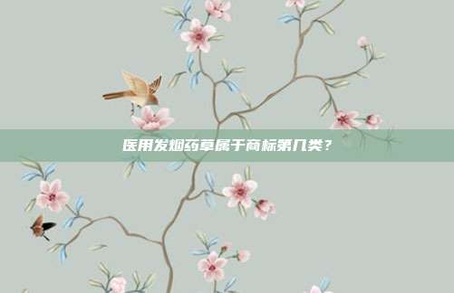 医用发烟药草属于商标第几类？