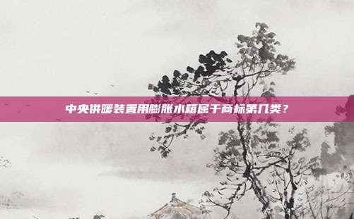 中央供暖装置用膨胀水箱属于商标第几类？