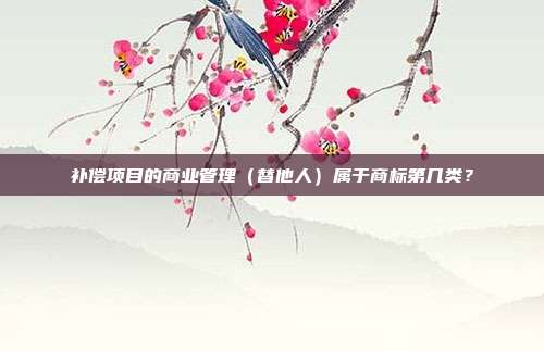 补偿项目的商业管理（替他人）属于商标第几类？